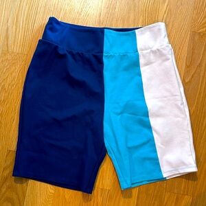 Staud Color-block Bike Shorts (never worn)